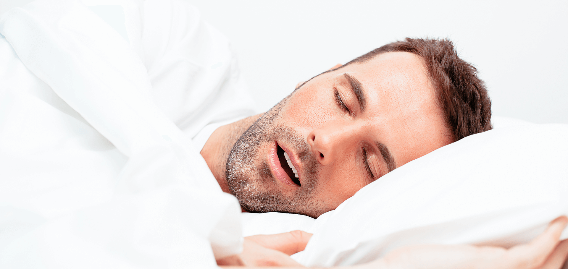 Middle aged male having trouble sleeping